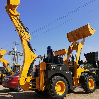 Bucket Dumping Height 3500mm Backhoe Loader Heavy Duty Construction Machinery