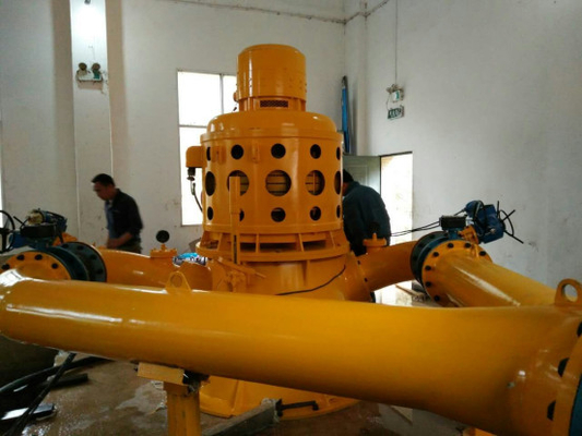 200KW Oblique Strike Vertical Hydroturbine Generator Set Podwójny pistolet natryskowy