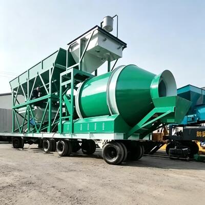 Wysokiej wydajności JZM Mobilny zakład mieszania betonu Sprzęt zakładu cementu Dokładna wagę stacja mieszania bębna