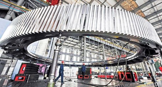 10 Moduł 100mm Przekładnia zębata młyna kulowego do obciągania i koło zębate do pieca obrotowego dla cementowni