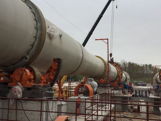 Palnik gipsowy 2,2 × 6,5M 14t / H Cementowy piec obrotowy do urządzeń górniczych