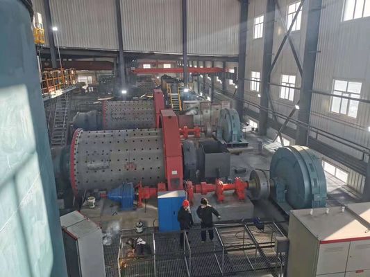 Cylinder o dużej pojemności 500tph Młyn do rudy do mokrych i suchych rud